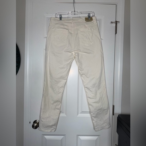 Lilly Pulitzer South Ocean high rise skinny jeans size 12 Coconut off white - Picture 4 of 5